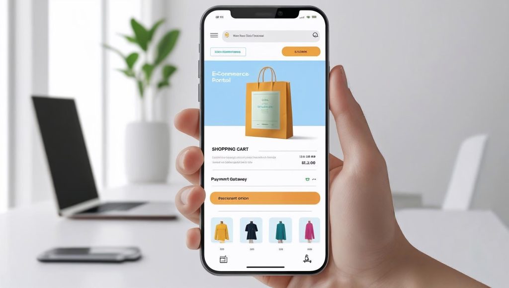 Ecommerce website features including UI/UX design, shopping cart integration, and marketing tools by Innoric Infosystems