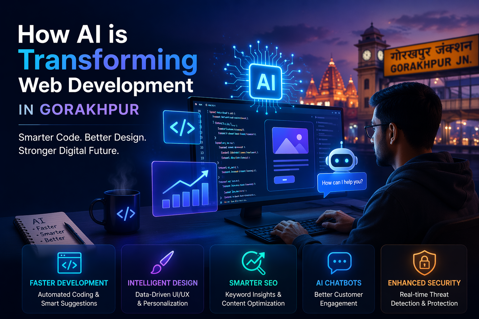 How AI is Transforming Web Development in Gorakhpur