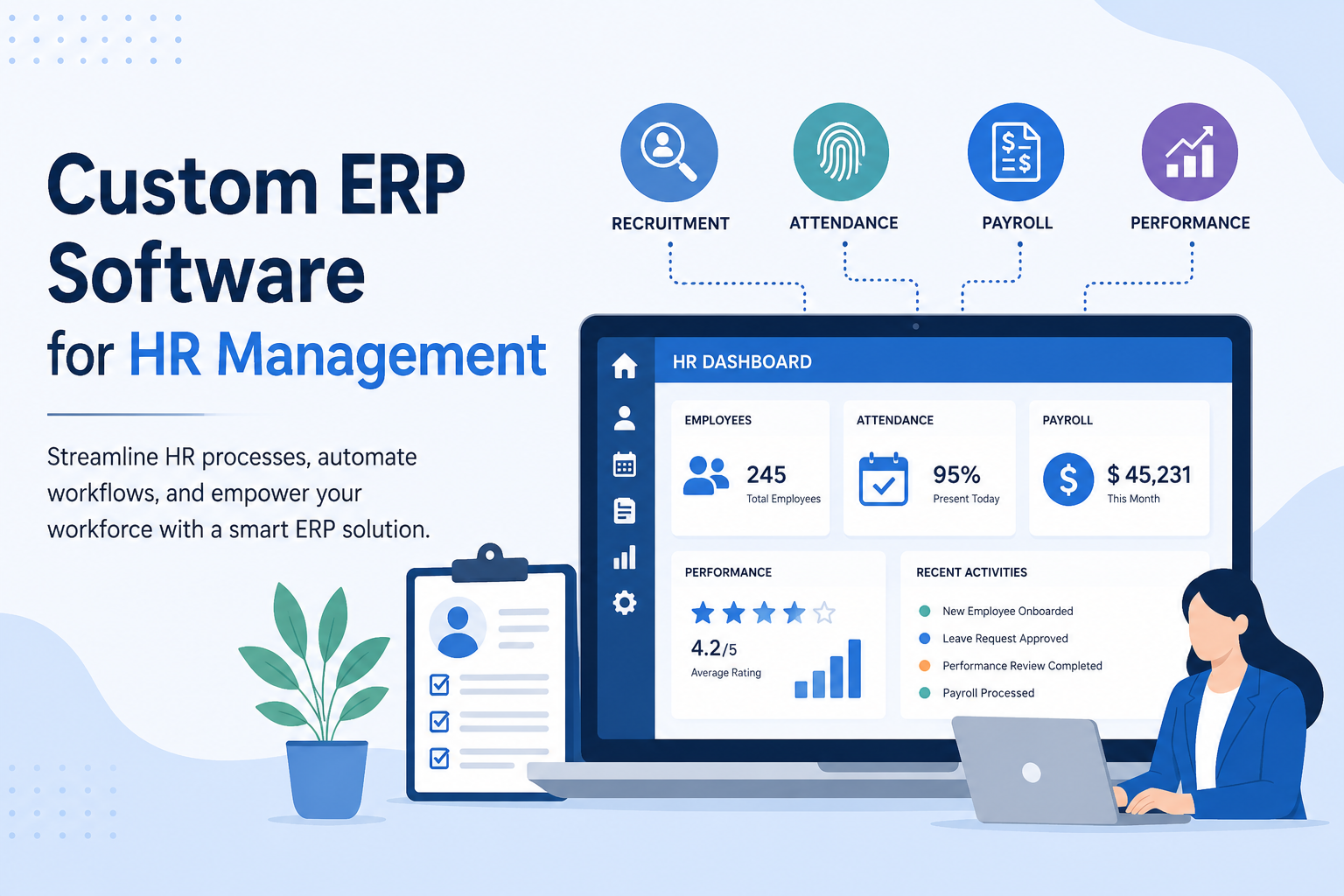 Custom ERP Software for HR Management