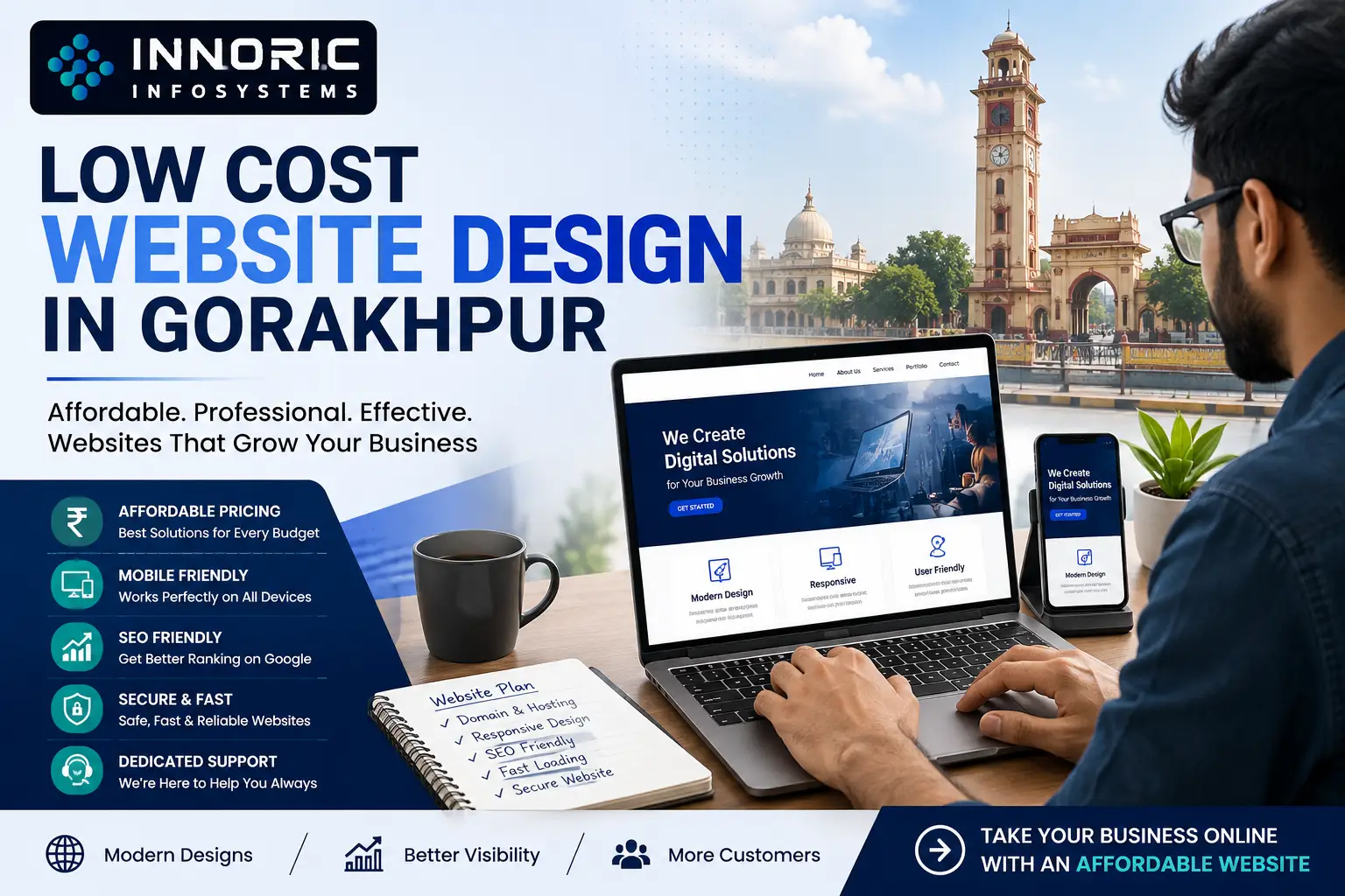 low cost website design in Gorakhpur