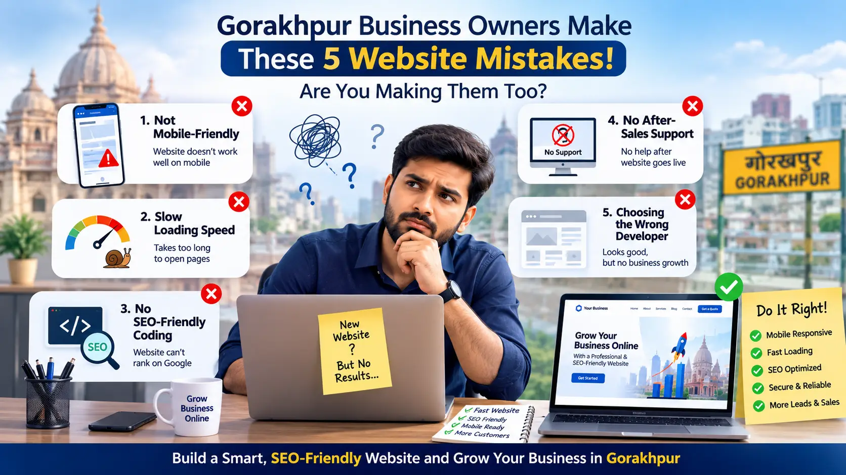 5 Common Website Mistakes Gorakhpur